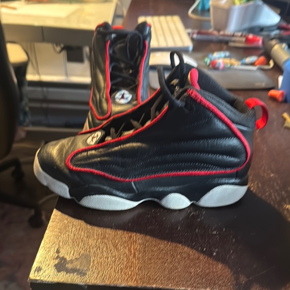 Kids Black and Red Sneakers